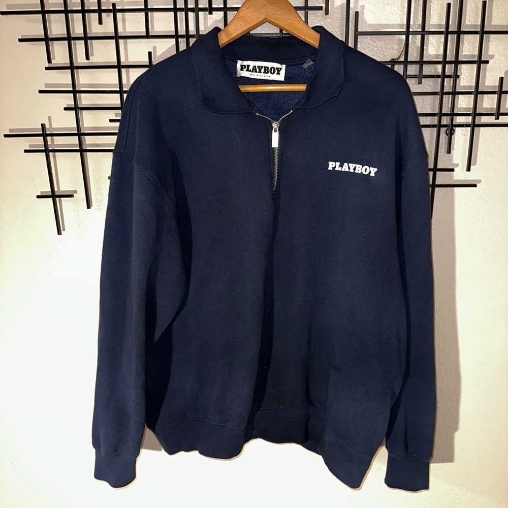 Playboy Half zip Sweater Large